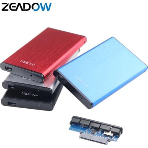 Aluminum Case USB 3.0 to SATA III 2.5" External Hard Drive Enclosure For 7mm and 9.5mm 2.5 Inch SATA HDD/SSD