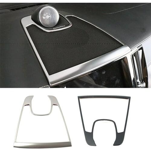 For Volvo XC60 2018 2019 2020 Central Console Dashboard Audio Speaker Ring Frame Trim Stainless Steel Interior Moulding Sticker