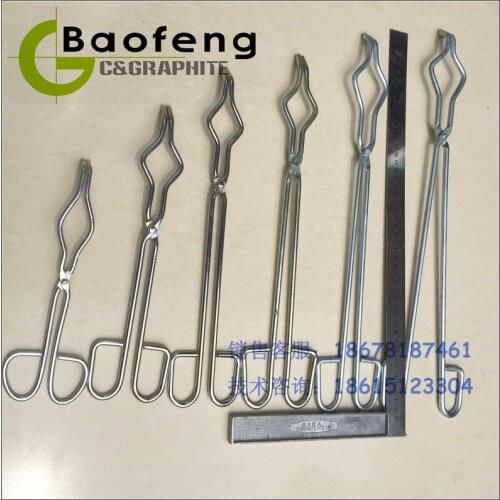 Graphite crucible tongs 30cm/45cm/50cm Cromet clamp quality and durable Clip