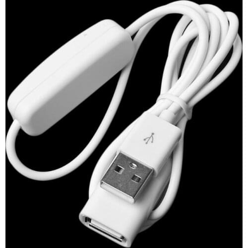 USB 2.0 Male to Female Extension Data Cable With ON/OFF Switch for PC Laptop USB Flash Drive Card Reader Hard Drive Keyboard