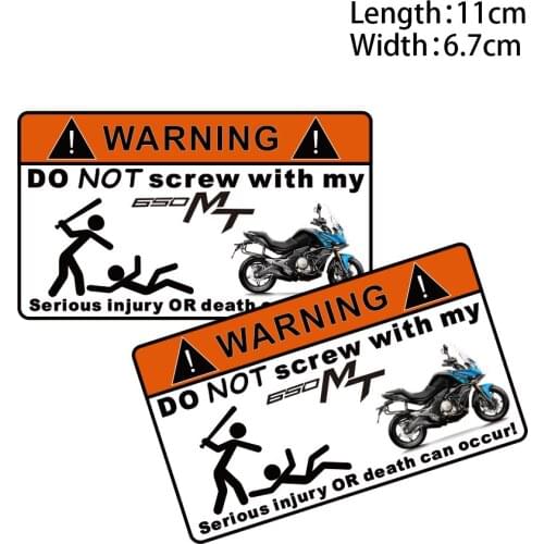 KODASKIN 2 Pieces Do Not Screw Warning Sticker Decal for CFMOTO 650MT