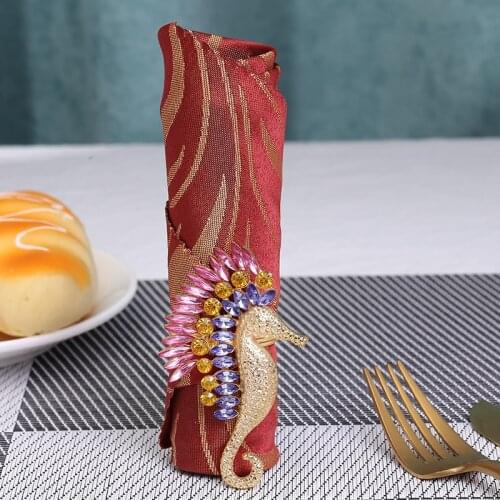 12/PCS creative napkin ring, mouth cloth ring, model room, villa table napkin buckle, home decoration