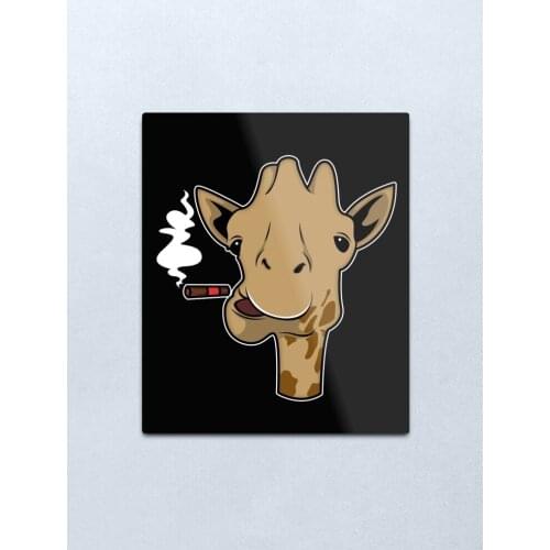 Cool giraffe Metal Print Tin Sign Vintage Metal Wall Sign Plaque Retro Garage Shed Car