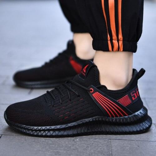 Mens Sport Shoes Breathable Mesh Running Shoes Outdoor Antiskid Walking Jogging Shoes Trainer Athletic Shoes Male Brand Sneakers