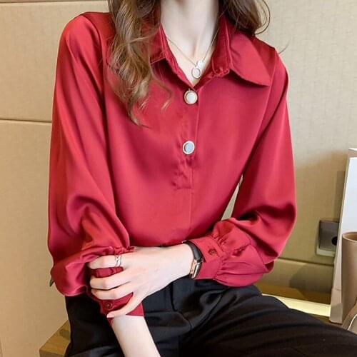 Женские красные рубашки NOEEV China At AliExpress