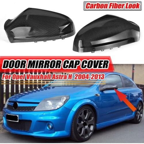 Pair Car Side Door Wing Rear View Mirror Cover Rearview Mirror Cover For Opel Vauxhall Astra H 2004-2013 Right + Left