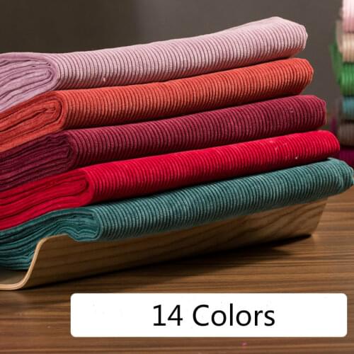 Thicken Corduroy Cotton Fabric DIY Handmade Sewing Clothes Bags Supplies Decoration Fabrics by the meter 100x150cm