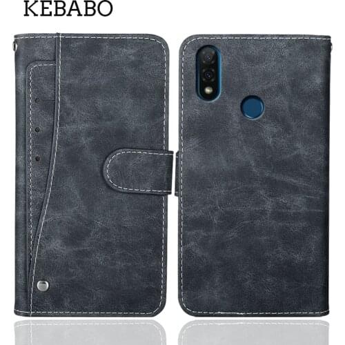 Luxury Wallet Vsmart Joy 2+ Plus Case 6.2" Vintage Flip Leather Phone Business Bag Protective Cover For Vsmart Joy 2+ Case