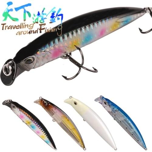 TAFMinnow Bait Fishing Lures 95mm 30g Fishing Wobblers VMC Treble Hook Para Pesca Swimbait Fishing Tackle Leurre Souple Peche