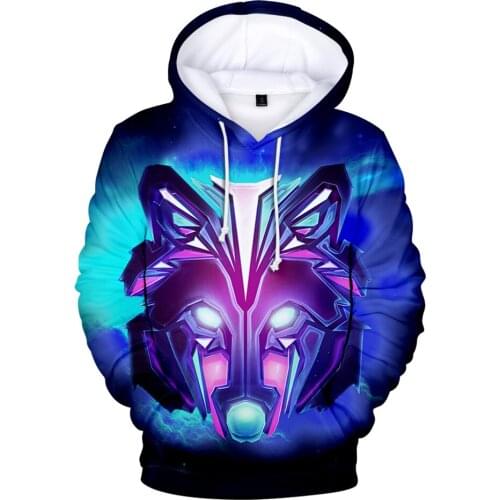 Shinning Wolf Design Hoodies 3D Sweatshirts 2019 Hot Jacket Long Sleeve Clothes wolf hoodies Fashion Harajuku for adult and kids