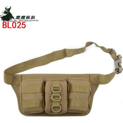 Triple camouflage waist bag multi function waist bag mens tactical camouflage waist bag multi color