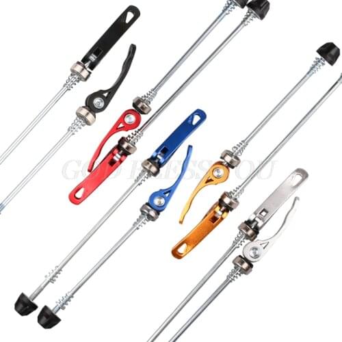 Bicycle Wheel Hub Skewers Front Rear QR Quick Release Axis Skewers MTB Road Bike Clip Lever Axle 145/175mm Drop Shipping