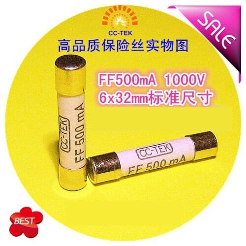 High Quality Fuse Tube for F15B 17B 18B Multimeter FF 500mA 1000V