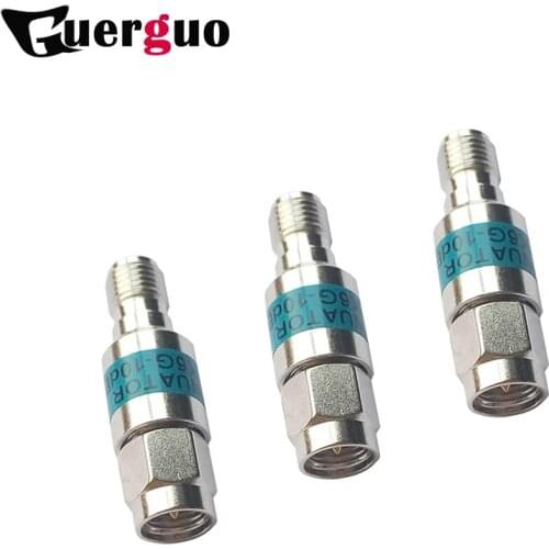 1PC 2W DC-6GHz, SMA Male to SMA Female Coaxial RF Attenuator,1/2/3/5/6/10/15/20/30db Attenuator,SMA Fixed Connectors