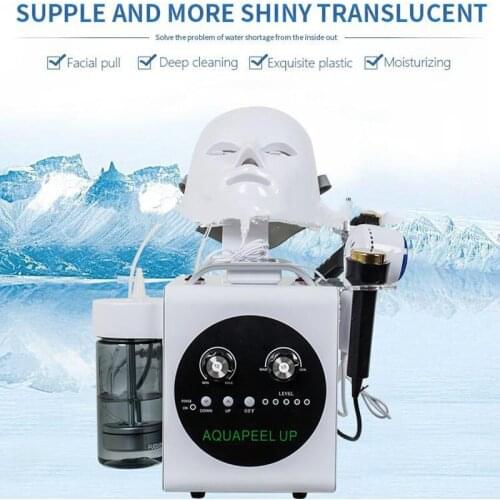 2020 High Quality 5 in 1 Ultrasonic BIO Cold Hammer Oxygen Spray Led Mask Face Lifting Skin Tightening Hydra Facial Machine CE