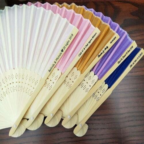 400pcs / lot custom luxury silk fan handmade gift box + wedding gifts + DIY custom patterns