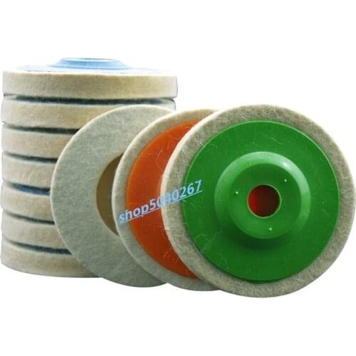 5pcs/10pcs 100x16mm Wool Polishing Wheel Buffing Pads Angle Grinder Wheel Felt Polishing Disc for Metal Marble Polishing wheel