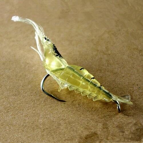 5pcs 40mm 1g Soft Silicone Shrimp Fishing Lure Wobblers Fishing Minnow Trout Fish Lures Artificial Bait Hook Bass Tackle Jig