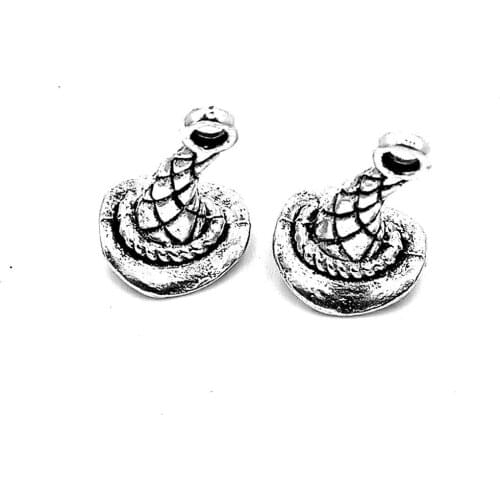 50pcs Magic Hat charms pendant 15x11x10mm antique silver ornament accessories jewelry making craft base material
