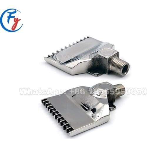 973 pneumatic flat cleaning air knife nozzle, windjet ss air nozzle for drying, wind jet air nozzle, air blowing nozzle