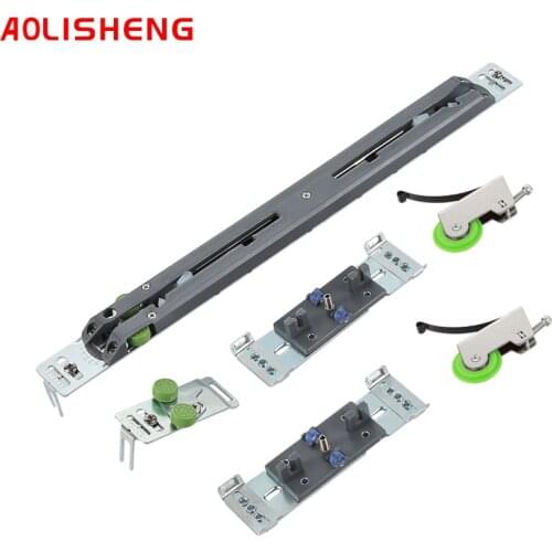 Wardrobe door buffer damper solid wood on rail silent kitchen damping sliding door accessories with two wheel accessories