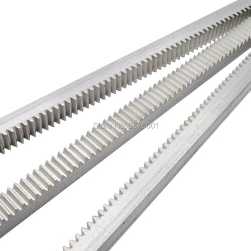 Free Shipping 2pcs 1.0Mod Mold 10*10*1000mm 12*12*1000mm Gear Rack Straight Toothed Spur CNC Zipper