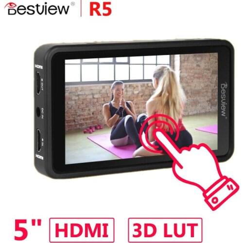 Bestview R5 4K HDMI Touch Screen HDR 3D LUT Monitor 5.5 inch Full HD 1920x1080 IPS Display Field Monitor for DSLR Camera