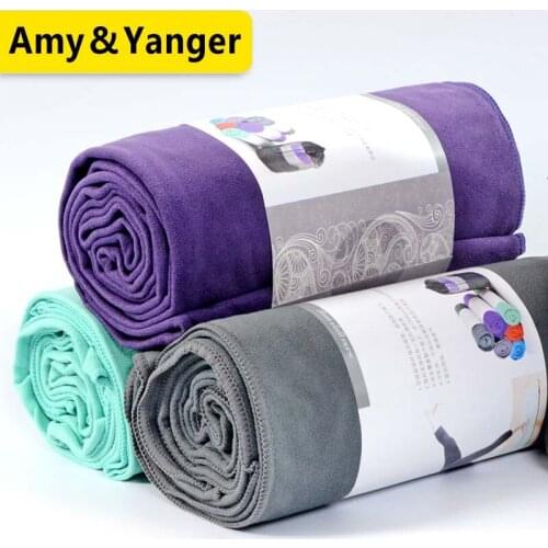 Microfiber double layer fleece yoga towel, fast dry and nice sweat absorb free shipping