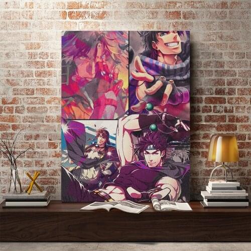 Joseph Joestar JoJos Bizarre Manga Canvas Home Decor Painting Wall Art Decoration Anime Prints Dorm Living Room Bedroom Poster