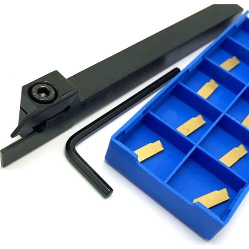 1PCS MGEHR1010 MGEHR1212 MGEHR1616 MGEHR2020 MGEHR2525 outer grooving tool holder carbide blade, 10PCS blade turning tool
