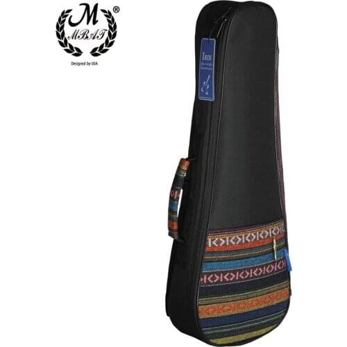 M MBAT 21 Inch Soprano Ukulele Bag Guitar Backpack Ukulele Waterproof Backpack Gig Soft Case Durable Cotton Thicken Padding Bag