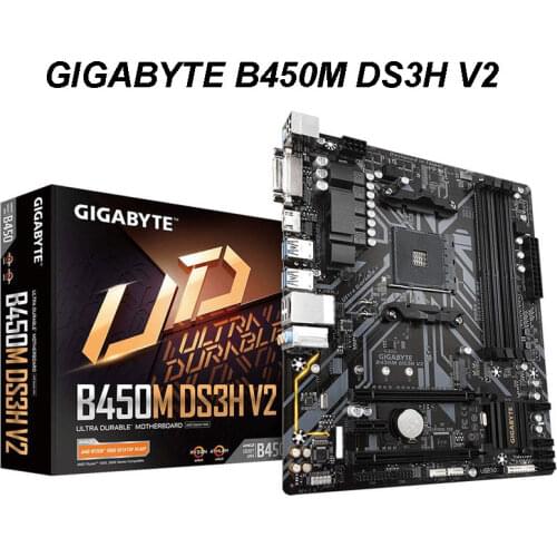 For GIGABYTE B450M DS3H V2 Motherboard AM4 AMD B450 SATA 6Gb/s Micro ATX AMD Desktop Mainboard
