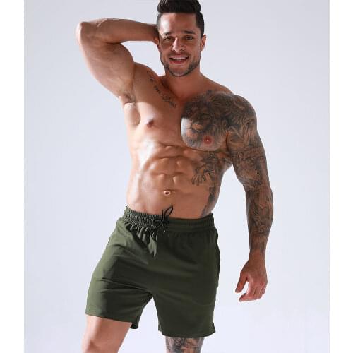 New Mens Board Beach Shorts with Invisible Zipper Pocket Solid Color Drawstring Elastic Sweatpants with Mesh Lining for Male