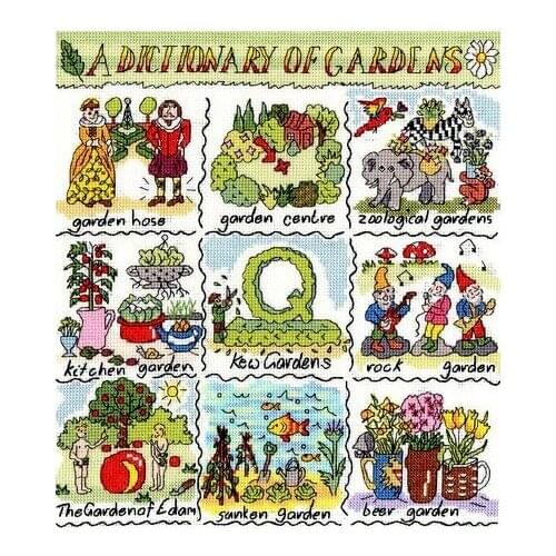 3TH Top Quality lovely counted cross stitch kit bothy threads a dictionary of gardens