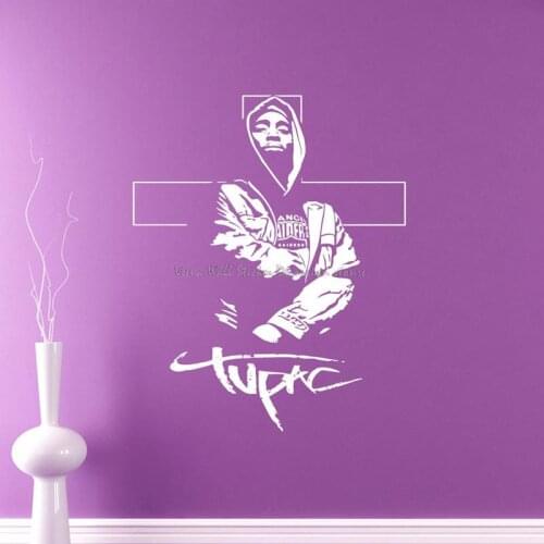 Rap Wall Stickers Hip Hop Singer Music Street Dance Rap Lovers Music Studio Room Decoration Gift Vinyl Decal 15