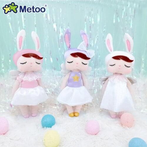 Newest Metoo Doll Plush Toys For Girl Baby Beautiful Cute Angel Angela Soft Stuffed Animals For Kids 【Original Boxes