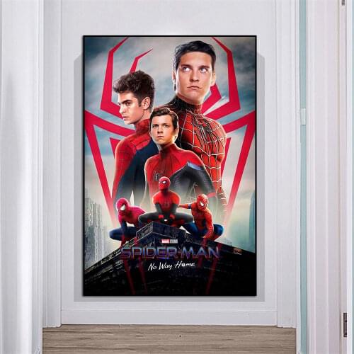 Marvel New Movie Spider-Man No Way Home Poster Prints Canvas Paintings Wall Art Picture For Marvel Fan Best Gift Room Home Decor