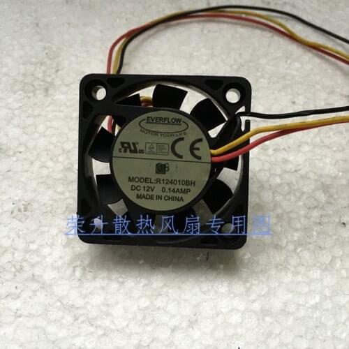 He Xin 4010 R124010BH 12V 0.14A double ball bearing fan 40X40X10MM