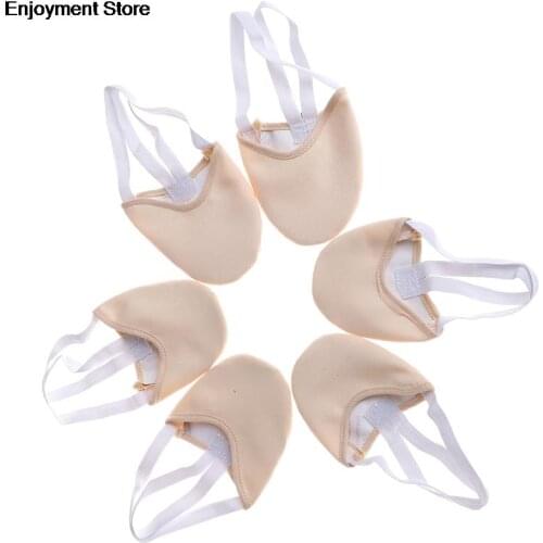 Half Length Rhythmic Gymnastic Shoes Roupa Ginastica Child Adult Gymnastics Pig Skin Sole Shoes Beige Dancing Dance S/M/L