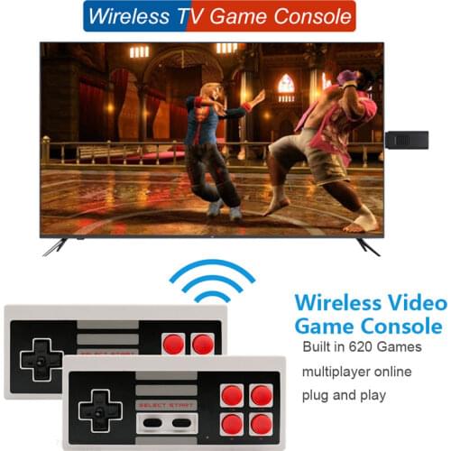 Handheld USB TV Game Console Stick 8 Bit Wireless Controller Build In 620 Classic Video Games Handle Player Support AV