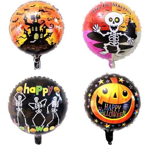 Halloween Aluminum Foil Balloon Pumpkin Ghost Skull Black Cat Party Mid-Year Festival Party Decoration