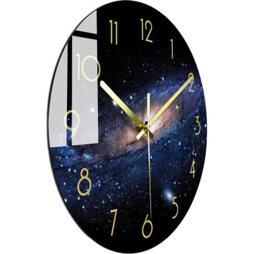Modern Silent Glass Wall Clock Modern Design Living Room Creative Luxury Wall Watches Home Decor Kitchen Bedroom Klok Gfit Ideas