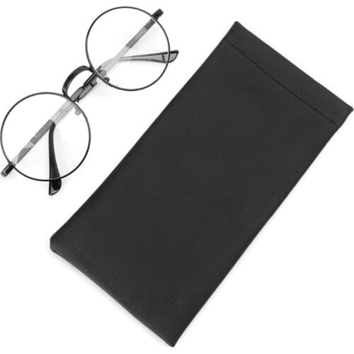 Faux Leather Sunglasses Glasses Bag Spring Spectacles Auto-close Waterproof Multifunctional New Black Glasses Holder