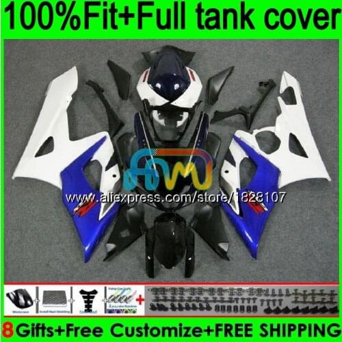 Stock blue Injection For SUZUKI GSXR1000 K5 GSXR-1000 GSX R1000 98BS.1 GSX-R1000 GSXR 1000 CC 1000CC 05 06 2005 2006 Fairings