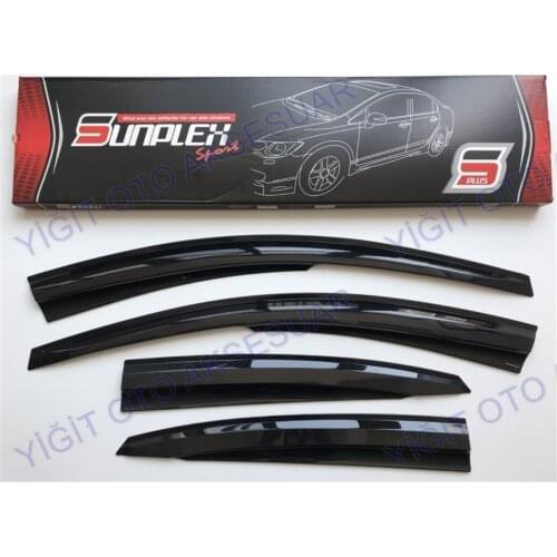 For FORD FOCUS 1 Rain Wind Deflector 1999-2004 Sunshade Curtains Car Windshield Auto Accessory Universal Spilitter Mud Flaps