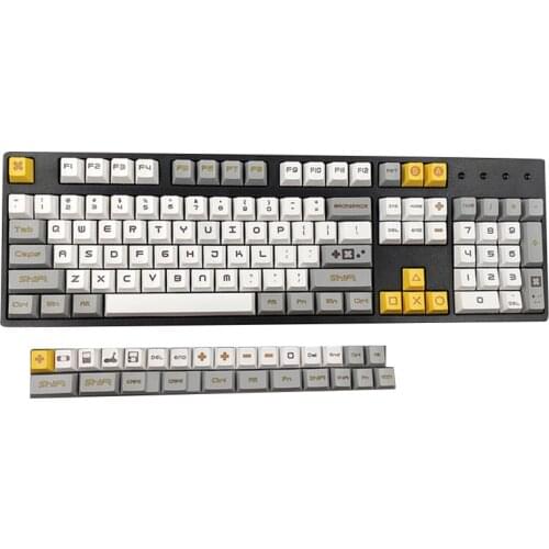 131 Key Height PBT Keycap Sublimation Game Console Theme 61/64/68/87/104 Mechanical Keyboard Cap