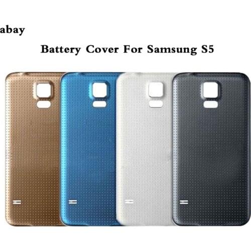 For Samsung Galaxy S5 Battery Back Cover i9600 G900 S5 Rear Housing Battery Door Case High Quality Replacement Part for Samsung