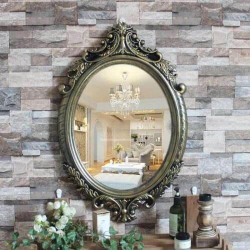 European-style Mirror Home Decoration Wall-mounted Bathroom Mirror Makeup Mirror