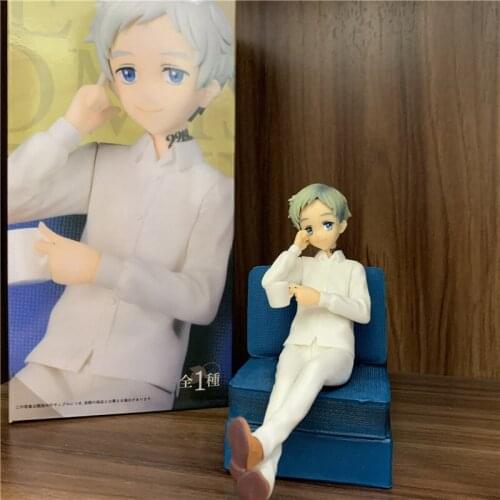 13cm The Promised Neverland Emma Norman Ray Sitting Scene Ver. PVC Anime Action Figure Collect Model Toy Gift 3 Styles