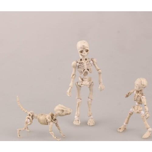 3pcs/set Pose Skeleton Dog Figure Toys with Retail Box